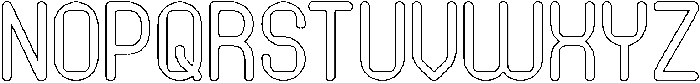 PIXEL ROUND-Hollow otf (400) Font UPPERCASE