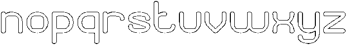 PIXEL ROUND-Hollow otf (400) Font LOWERCASE