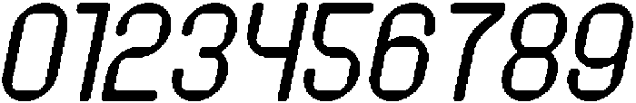 PIXEL ROUND Italic otf (400) Font OTHER CHARS