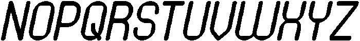 PIXEL ROUND Italic otf (400) Font UPPERCASE