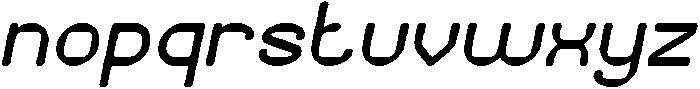 PIXEL ROUND Italic otf (400) Font LOWERCASE