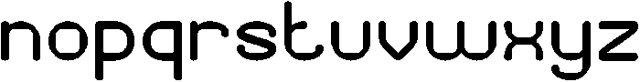 PIXEL ROUND otf (400) Font LOWERCASE