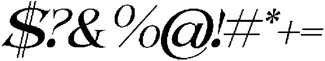 Picabro Italic otf (400) Font OTHER CHARS