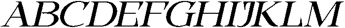 Picabro Italic otf (400) Font UPPERCASE