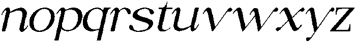 Picabro Italic otf (400) Font LOWERCASE
