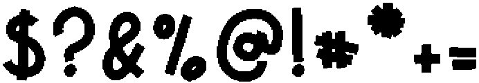 Pickles Display otf (400) Font OTHER CHARS
