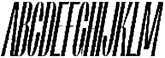 Pierknife-Slant otf (400) Font UPPERCASE
