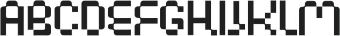Pigxel Regular otf (400) Font UPPERCASE