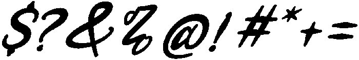 Pillow-Bold-Italic otf (700) Font OTHER CHARS