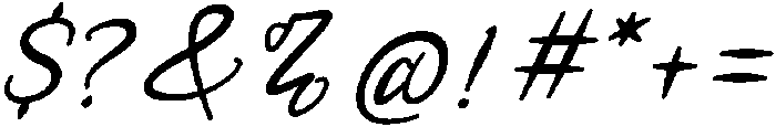 Pillow-Italic otf (400) Font OTHER CHARS