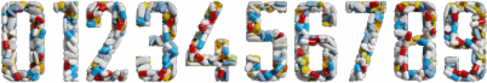 Pills Regular otf (400) Font OTHER CHARS