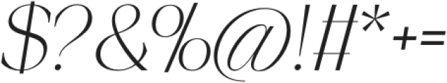 Piloner Extra Light Italic otf (200) Font OTHER CHARS