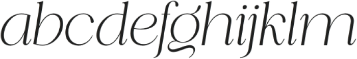 Piloner Extra Light Italic otf (200) Font LOWERCASE