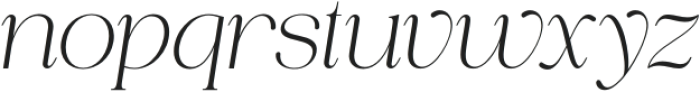 Piloner Extra Light Italic otf (200) Font LOWERCASE