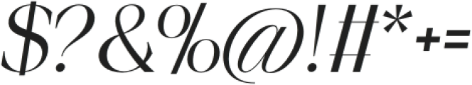 Piloner Italic otf (400) Font OTHER CHARS