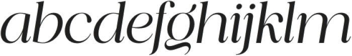 Piloner Italic otf (400) Font LOWERCASE