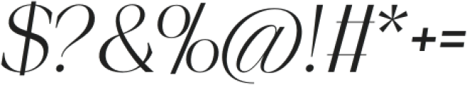 Piloner Light Italic otf (300) Font OTHER CHARS