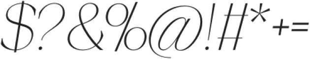 Piloner Thin Italic otf (100) Font OTHER CHARS