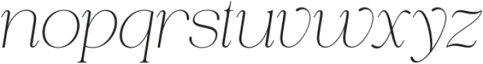 Piloner Thin Italic otf (100) Font LOWERCASE