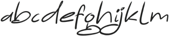 Pilots Joyful Italic otf (400) Font LOWERCASE