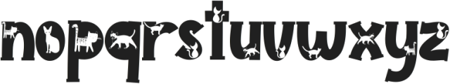 Pimpaw Cat ttf (400) Font LOWERCASE