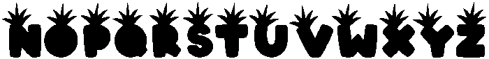 Pineapple Regular otf (400) Font UPPERCASE