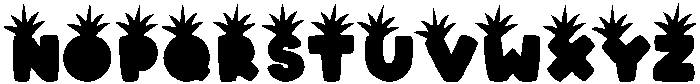 Pineapple Regular otf (400) Font LOWERCASE