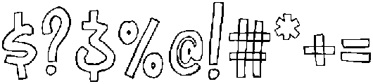 Pinepola Outline otf (400) Font OTHER CHARS