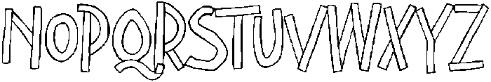 Pinepola Outline otf (400) Font UPPERCASE
