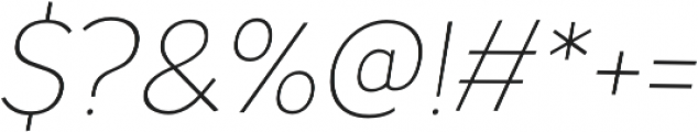 Pines Light Italic otf (300) Font OTHER CHARS