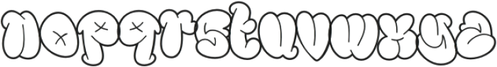 Pineys Outline otf (400) Font LOWERCASE