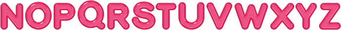 Pink Jelly Regular otf (400) Font UPPERCASE