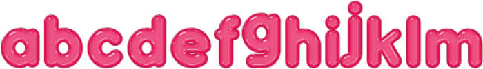 Pink Jelly Regular otf (400) Font LOWERCASE