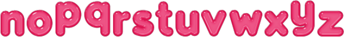Pink Jelly Regular otf (400) Font LOWERCASE