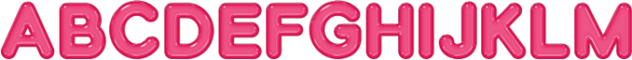 Pink Jelly Regular ttf (400) Font UPPERCASE