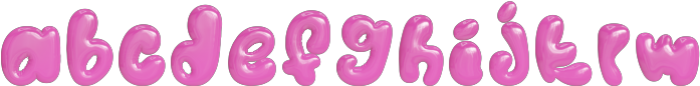 Pinkcore Balloon otf (400) Font UPPERCASE