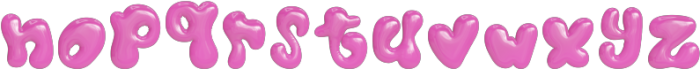 Pinkcore Balloon otf (400) Font UPPERCASE