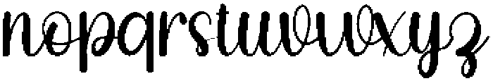 Pinky Bloom Regular otf (400) Font LOWERCASE