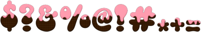 Pinky Cookie Regular otf (400) Font OTHER CHARS