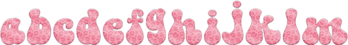 Pinky Leopard Regular ttf (400) Font LOWERCASE