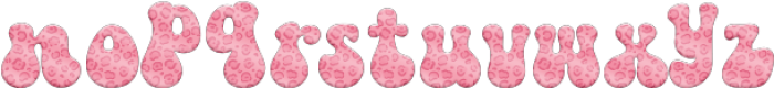 Pinky Leopard Regular ttf (400) Font LOWERCASE