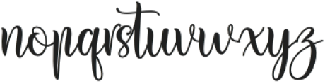 Pinky Love Regular otf (400) Font LOWERCASE