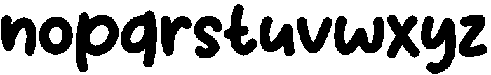 Pinky Regular otf (400) Font LOWERCASE