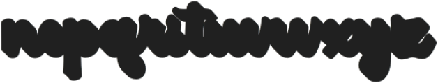 PinkyRetroExtrude-Regular otf (400) Font LOWERCASE