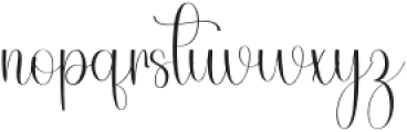 Pinkytime Regular otf (400) Font LOWERCASE