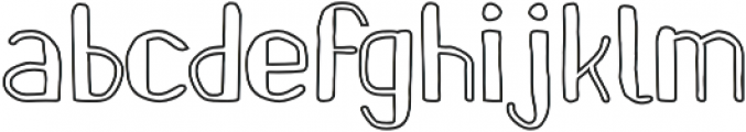 Pinon Outline otf (700) Font LOWERCASE