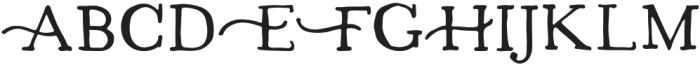 Pinon Regular otf (400) Font UPPERCASE