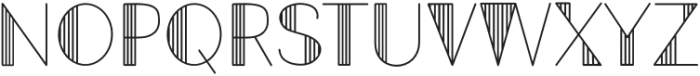 Pinstripe Regular otf (400) Font UPPERCASE