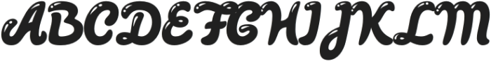 PinupNew-Regular otf (400) Font UPPERCASE