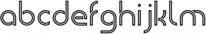 Piper Inline otf (400) Font LOWERCASE